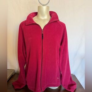 Colombia Pink Full-Zip Fleece Jacket sizeXL